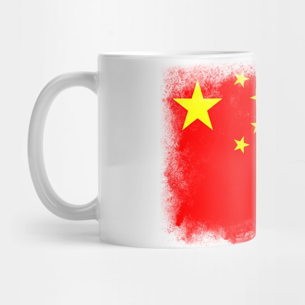 China flag isolated by psychoshadow